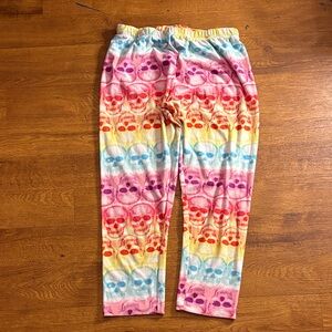 No Boundaries Multicolor Skull Pattern Leggings